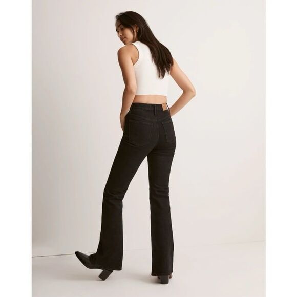 Madewell The Perfect Vintage Flare Jeans in Black Size 30 - Picture 2 of 6